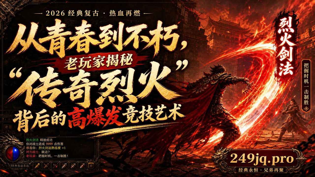 从青春到不朽，老玩家揭秘“传奇烈火”背后的高爆发竞技艺术